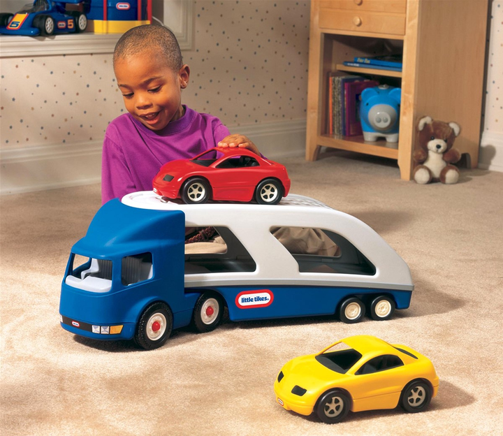 Wózek transportowy Little Tikes Big Car Carrier + 2 samochody sportowe (0050743170430) - obraz 3