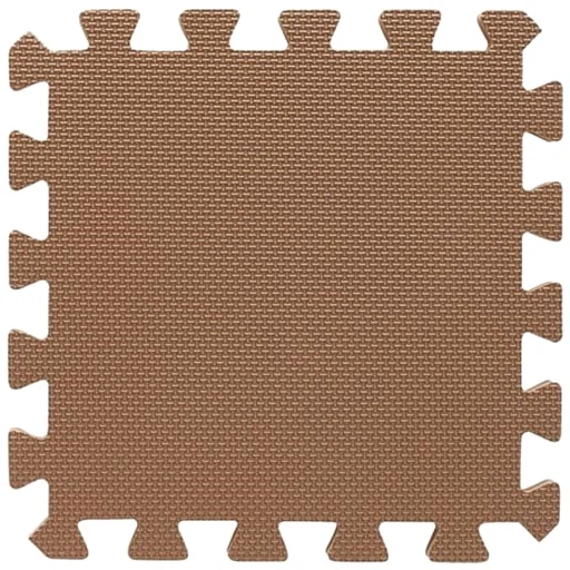 Mata do zabawy BabyDan 9 elementów Cappuccino (5705548046590) - obraz 1