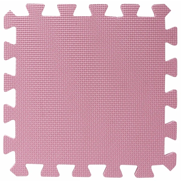 Mata do zabawy BabyDan 9 elementów Różowa (5705548043612) - obraz 1