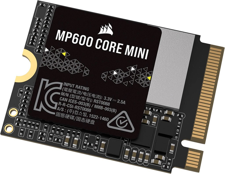 Dysk SSD Corsair MP600 Core Mini 1TB M.2 NVMe PCIe 4.0 x4 3D NAND (QLC) (CSSD-F1000GBMP600MN) - obraz 2