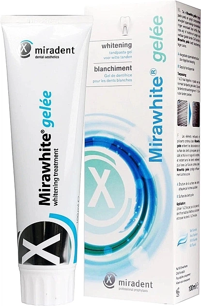 Зубна паста для відбілювання зубів - Miradent Mirawhite Gelee Toothpaste 100ml. - Фото 1 Зубна паста для відбілювання зубів - Miradent Mirawhite Gelee Toothpaste 100ml. - зображення 1