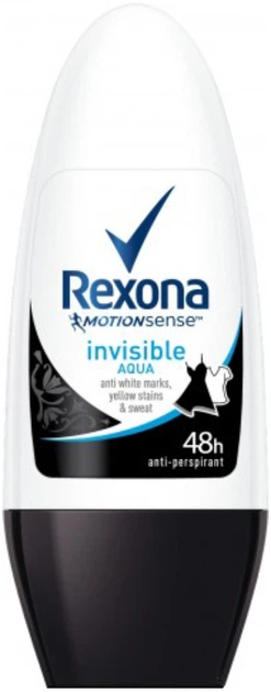 Дезодорант роликовый женский Rexona Invisible Aqua 50ml (631545-533949-2) - Фото 1 Дезодорант роликовый женский Rexona Invisible Aqua 50ml (631545-533949-2) - изображение 1