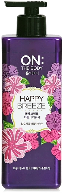 Парфюмированный гель для душа LG Household & Health Care On the Body Happy Breeze 500ml (707301-910900-2) - Фото 1 Парфюмированный гель для душа LG Household & Health Care On the Body Happy Breeze 500ml (707301-910900-2) - изображение 1