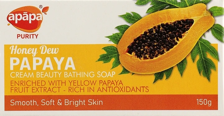 Антиоксидантное мыло с экстрактом желтой папайи "Медовый цвет" - Apapa Purity Honey Dew Papaya 150g (150g) (1150180-1534708-2) - Фото 1 Антиоксидантное мыло с экстрактом желтой папайи "Медовый цвет" - Apapa Purity Honey Dew Papaya 150g (150g) (1150180-1534708-2) - изображение 1