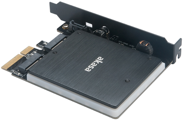 Adapter Akasa M.2 PCIe and M.2 SATA SSD RGB LED (AK-PCCM2P-03) - obraz 4