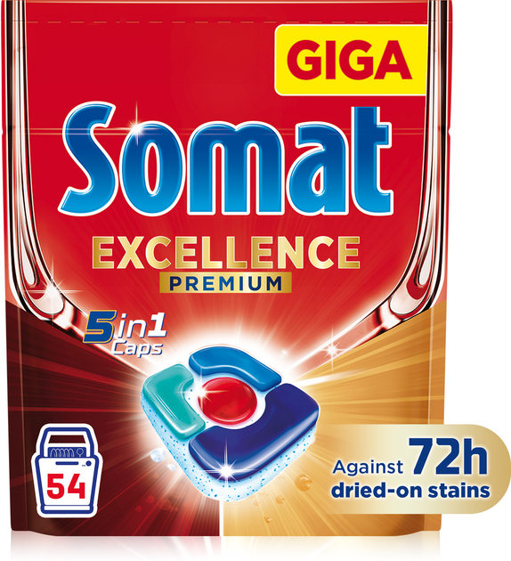 Капсули для посудомийної машини Somat Exellence 5-в-1 54 шт ...