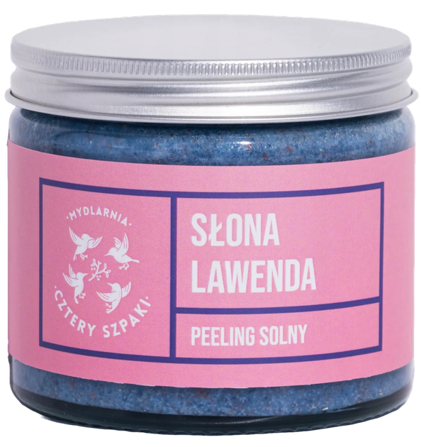 Peeling do ciała Mydlarnia Cztery Szpaki słona lawenda, sól morska i himalajska 250 ml (5906660352303) - obraz 1