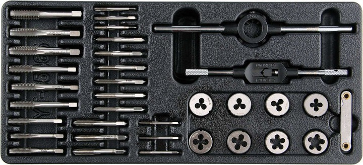 Ложемент з набором Мітчиків та Плашок 35 одиниць YATO YT