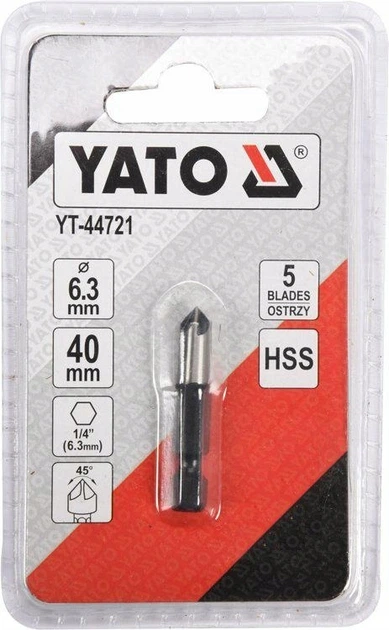 Зенковка по Металлу YATO Ø 12.4 мм (44721) - изображение 4