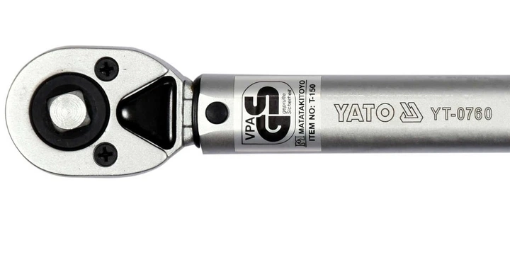 Динамометрический Ключ Моментный 1/2", 42-210 Нм, L=445-465 мм YATO (YT-0760) - изображение 3