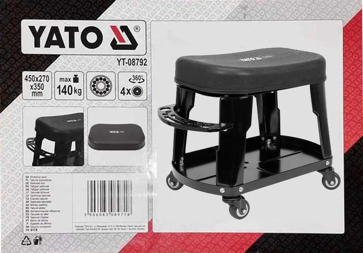 Стул Для Автослесаря на 4 колесах YATO (YT-08792) - изображение 10