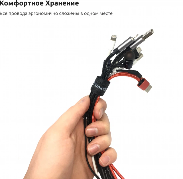 Органайзер для кабелю ArmorStandart Stick Pack 10 шт. Sacremento (ARM58101) - зображення 3