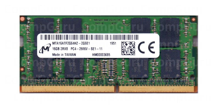 Оперативная память для ноутбука Micron DDR4 16GB 2666MHz SO-DIMM 2Rx8 ...