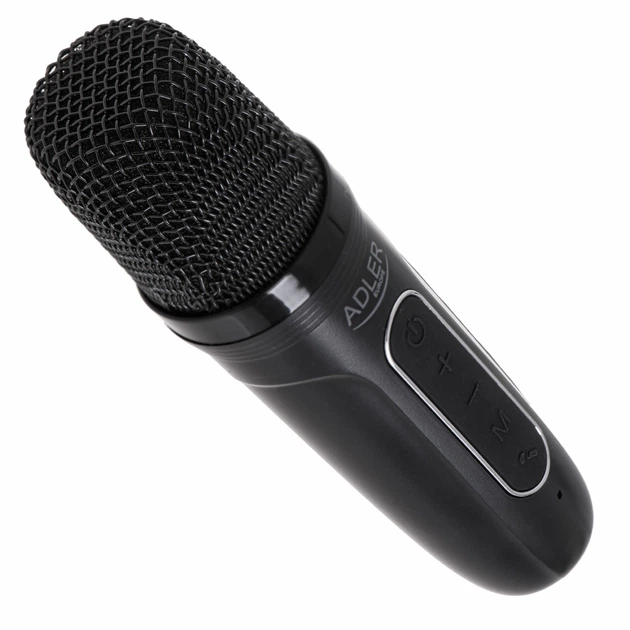 Колонка караоке Adler AD 1199 черная с микрофоном - SD/USB/AUX/Bluetooth - изображение 5