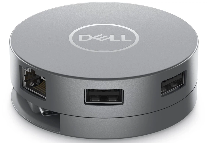 Док-станція Dell DA305 6-in-1 USB-C Multiport Adapter (470-AFKL) - Фото 3 Док-станція Dell DA305 6-in-1 USB-C Multiport Adapter (470-AFKL) - изображение 3