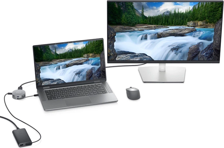 Док-станція Dell DA305 6-in-1 USB-C Multiport Adapter (470-AFKL) - Фото 5 Док-станція Dell DA305 6-in-1 USB-C Multiport Adapter (470-AFKL) - изображение 5