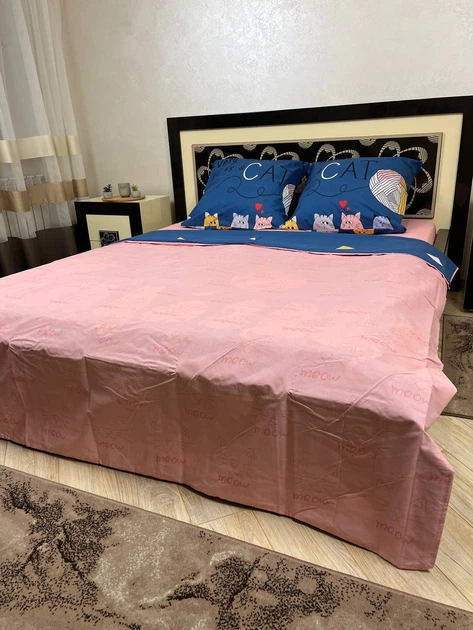 Комплект постельного белья Soft полуторный 150х215 см Котики - изображение 2