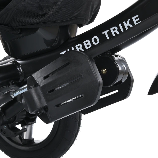 Дитячий триколісний велосипед Turbo Trike MT 1006-10, зі світлом, музикою та батьківською ручкою, жовтий - зображення 13