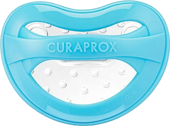 Smoczek Curaprox Baby Solo z pojemnikiem Turkusowy (7612412429992) - obraz 3