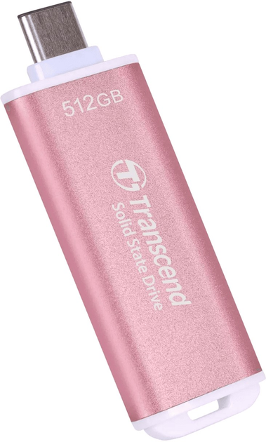 SSD диск Transcend ESD300 512GB USB 3.1 Gen 2 Type-C 3D NAND Pink (TS512GESD300P) External - зображення 3
