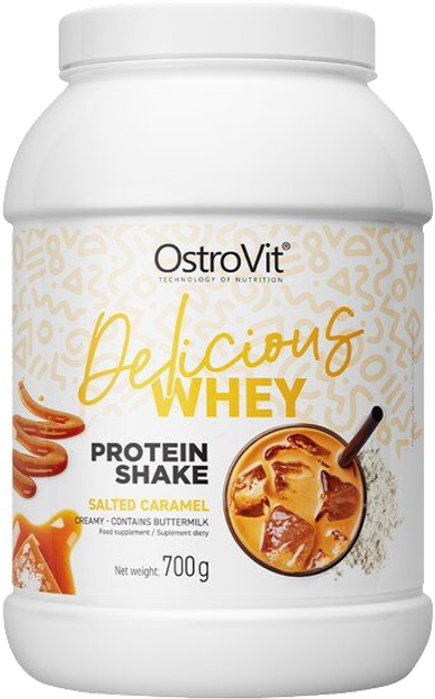 Protein OstroVit Delicious WHEY 700 g Solony karmel (5903933900735) - obraz 1