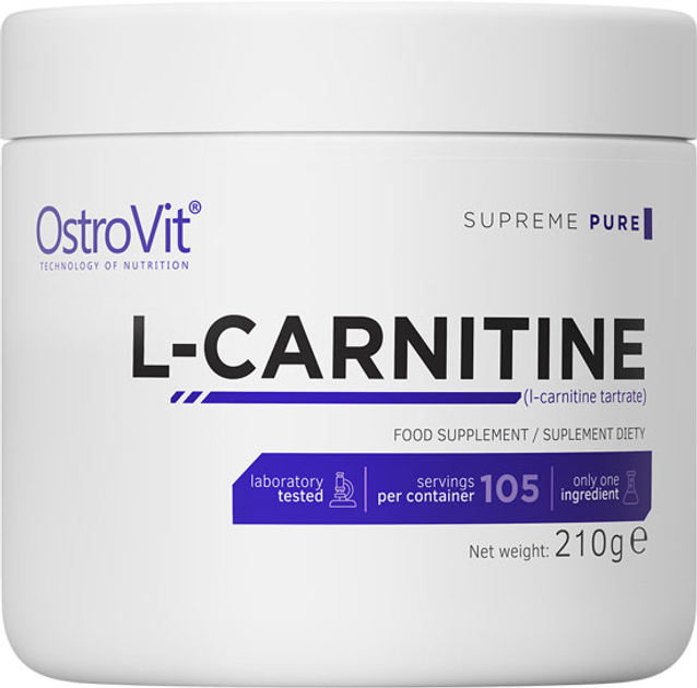 Spalacz tłuszczu OstroVit L-Carnitine 210 g (5902232610529) - obraz 1