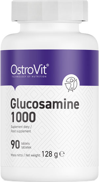 Вітаміни OstroVit Glucosamine 1000 мг 90 таблеток (5902232610888) - зображення 1