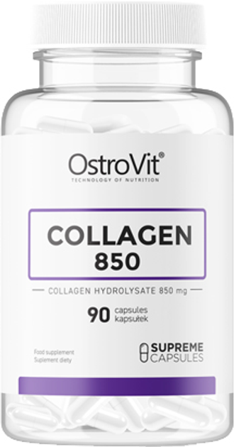 Suplement diety OstroVit Collagen 850 mg 90 kapsułek (5903933900247) - obraz 1