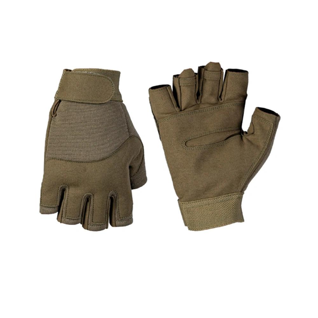 Рукавиці тактичні розмір L MIL-TEC Army Fingerless Gloves Олива (12538501-L) - зображення 1