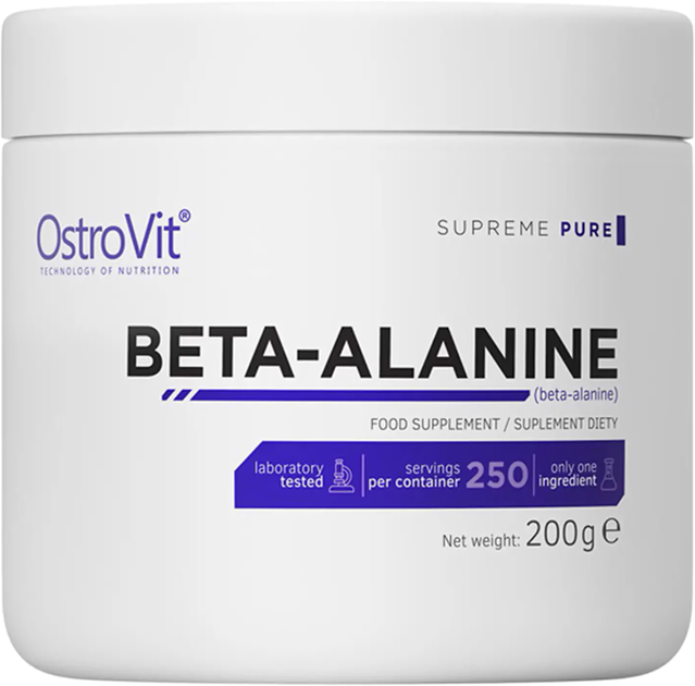 Передтренувальний комплекс OstroVit Beta-Alanine 200 г (5902232611137) - зображення 1