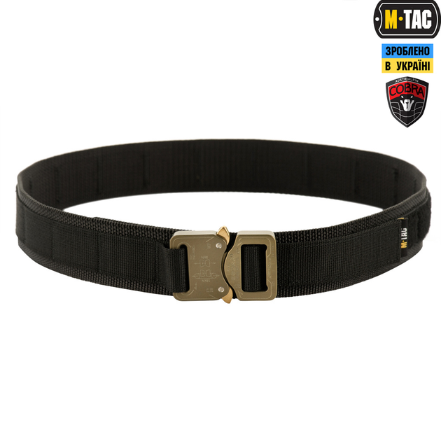 Ремень M-Tac Cobra Buckle Tactical Belt Black M/L - изображение 1