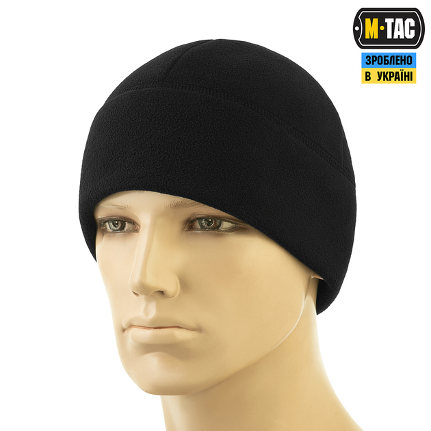 Шапка M-Tac Watch Cap Elite фліс (320г/м2) Black M - зображення 1