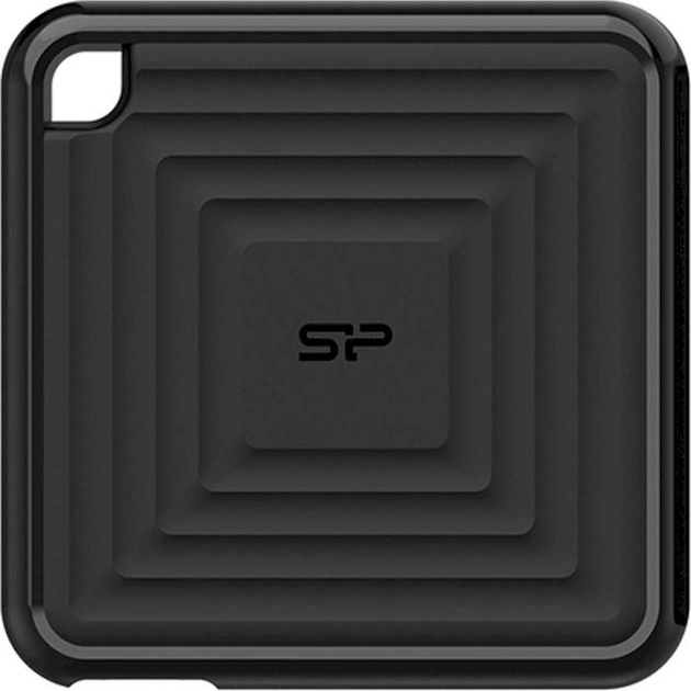 Dysk SSD Silicon Power PC60 256GB USB 3.2 Type-C Black (SP256GBPSDPC60CK) External - obraz 1