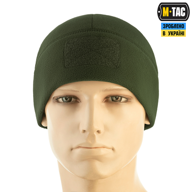 Шапка M-Tac Watch Cap Elite фліс (320г/м2) з липучкою Army Olive M - зображення 2