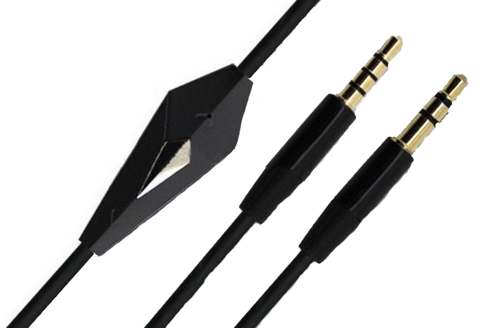 Аудіо кабель B00665 AUX Audio TRRS-TRS 3.5 мм Male/Male з мікрофоном 1.2м Black - Фото 1 Аудіо кабель B00665 AUX Audio TRRS-TRS 3.5 мм Male/Male з мікрофоном 1.2м Black - зображення 1
