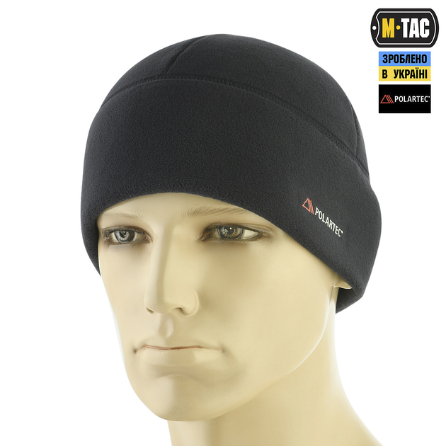 Шапка M-Tac Watch Cap фліс Polartec Dark Navy Blue L - зображення 1