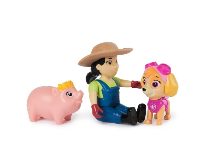 Набір фігурок Spin Master Paw Patrol Hero Pup Farmer Yumi & Skye (681147027367) - зображення 3