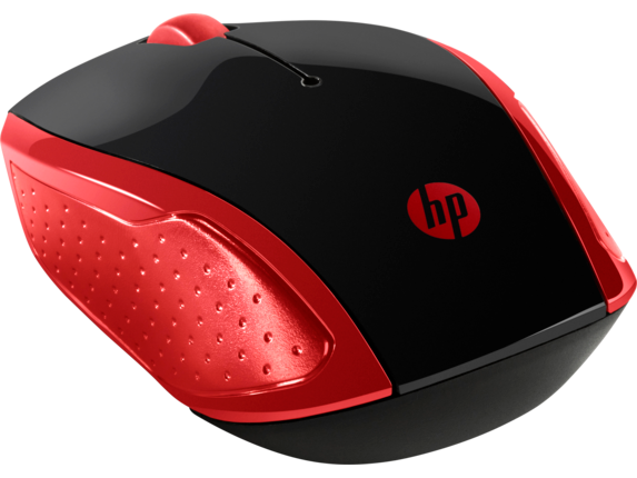 Беспроводная мышка HP 200 3 кН 1000 dpi Black-Red (2HU82AA) - изображение 2