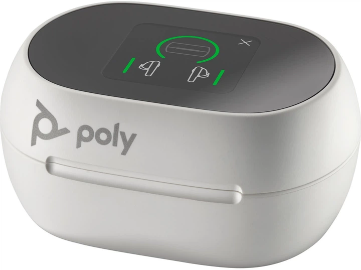 Беспроводные наушники с микрофоном Poly TWS Voyager Free 60+ Earbuds BT700C Bluetooth 5.3 TSCHC White (7Y8G5AA) - изображение 4