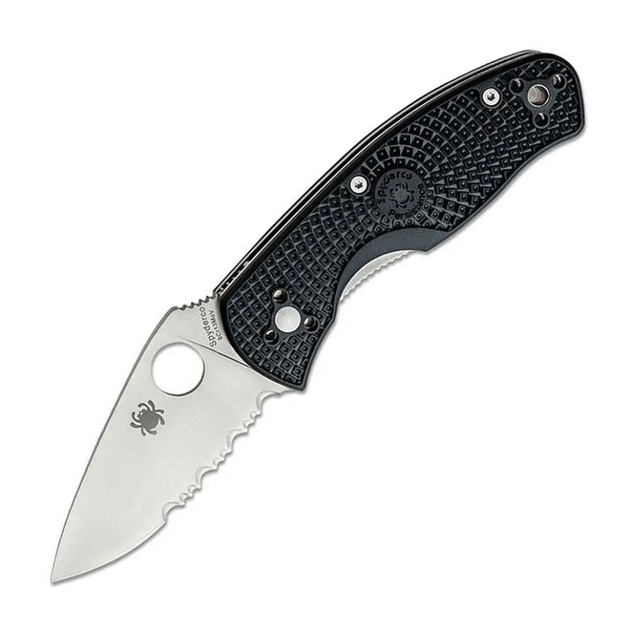 Нож складной Spyderco Persistence FRN Black серрейтор тип замка Liner Lock C136SBK - изображение 1