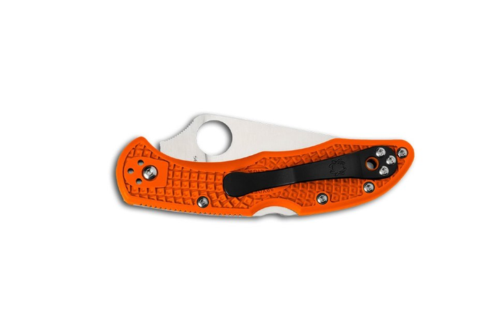 Ніж складальний Spyderco Delica 4 Flat Ground Orange замка Back Lock C11FPOR - зображення 1