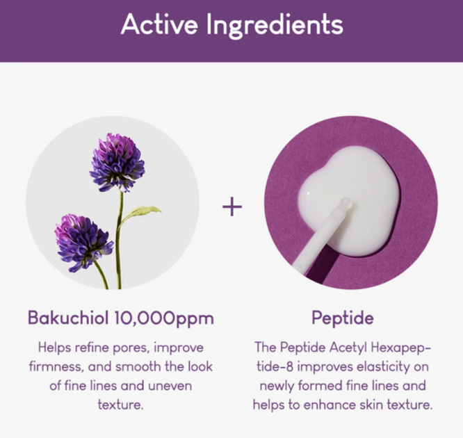 Сыворотка восстанавливающая с бакучиолом Purito Seoul Timeless Bloom Bakuchiol Serum 30ml - Фото 4 Сыворотка восстанавливающая с бакучиолом Purito Seoul Timeless Bloom Bakuchiol Serum 30ml - изображение 4