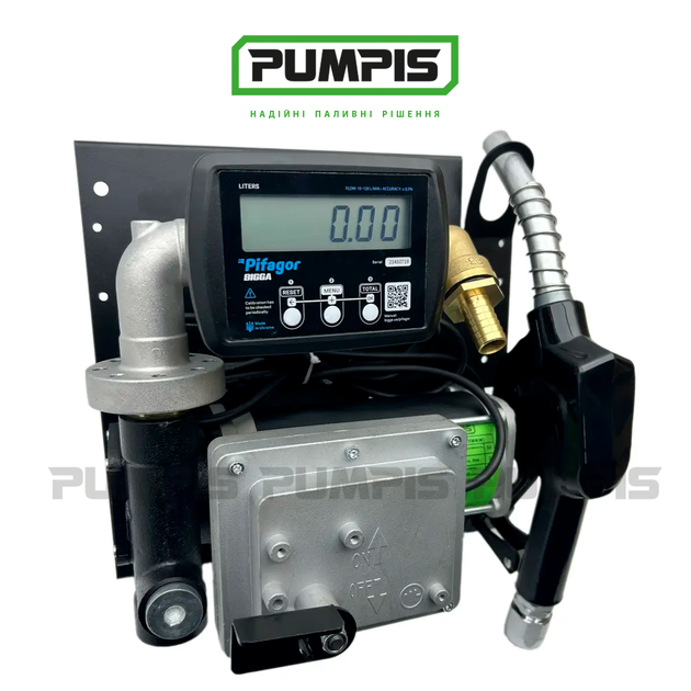 Мобильная заправочная станция для бензина и керосина PUMPIS MINI EX 12-50, со счетчиком, 12 В, 50 л/мин - изображение 2
