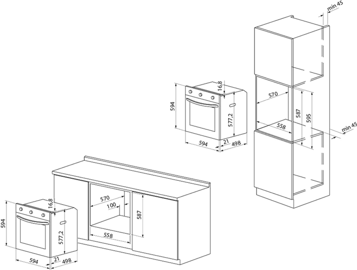 Духова шафа електрична Pyramida FN 105 EPL XGBL (73) - зображення 12