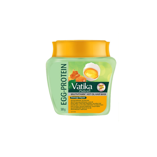 Маска для волосся Egg-Protein Відновлення пошкодженого волосся Vatika Dabur 500г 5022496002776 - Фото 1 Маска для волосся Egg-Protein Відновлення пошкодженого волосся Vatika Dabur 500г 5022496002776 - зображення 1