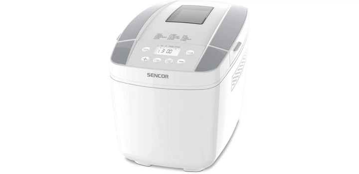 Хлібопічка Sencor 800Вт, програм-10, макс.вага -1.2кг, форма прямокутник, пластик, білий - изображение 4