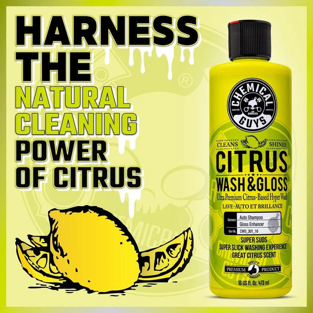 Автошампунь Chemical Guys Citrus Wash And Gloss Concentrated Ultra Premium Hyper Wash And Gloss - 3875мл - изображение 2