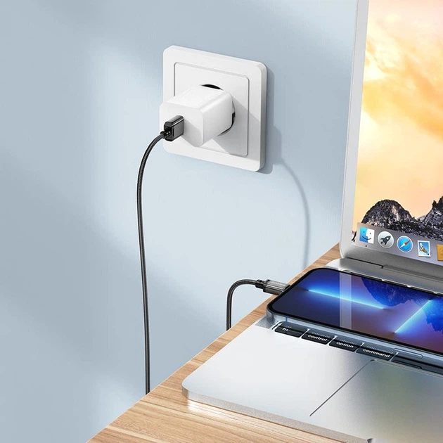 Кабель Borofone BX87 Sharp USB - Lightning для зарядки и передачи данных черный - Фото 3 Кабель Borofone BX87 Sharp USB - Lightning для зарядки и передачи данных черный - изображение 3