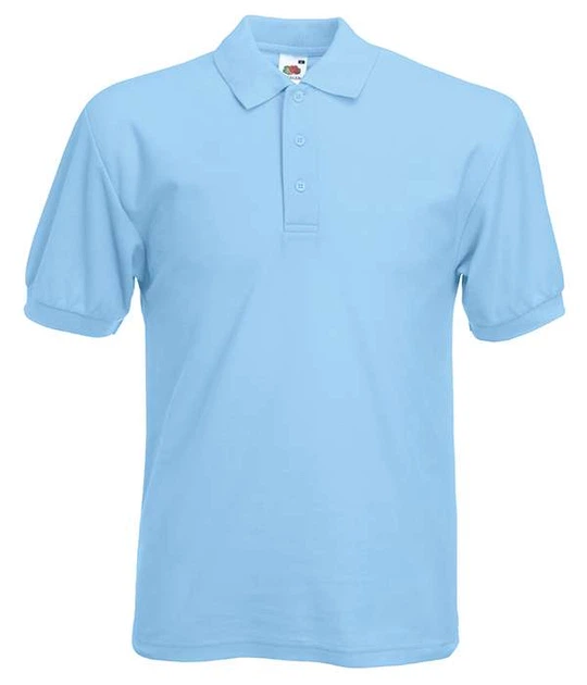 Футболка поло чоловіча Fruit of the Loom 65/35 Polo S Світло-блакитний (0634020YTS) - Фото 1 Футболка поло чоловіча Fruit of the Loom 65/35 Polo S Світло-блакитний (0634020YTS) - зображення 1