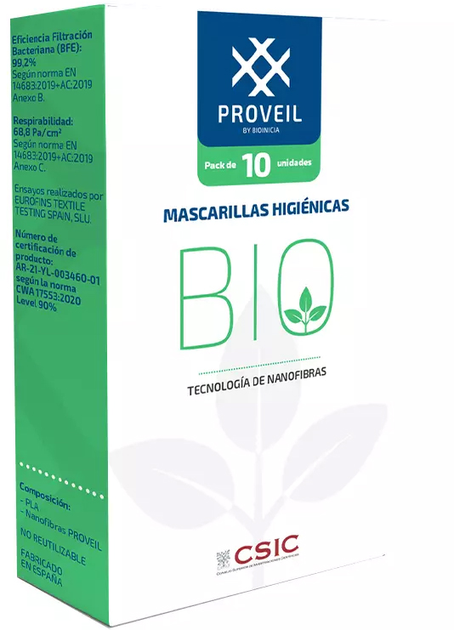 Гігієнічна маска Proveil Bio Epi 10 шт (8437021568134) - зображення 2